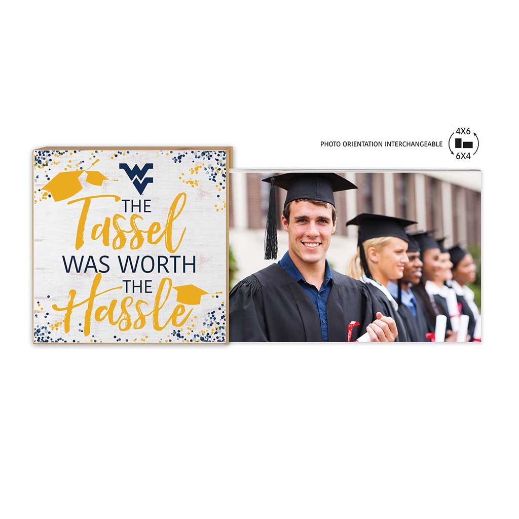 Floating Picture Frame Tassel Worth Hassle Team West Virginia Mountaineers