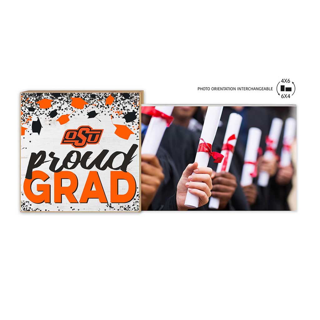 Floating Picture Frame Proud Grad Celebration Team Oklahoma State Cowboys
