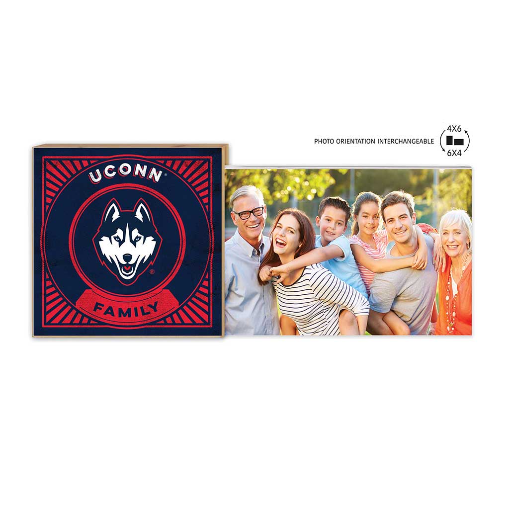 Floating Picture Frame Family Retro Team Connecticut Huskies