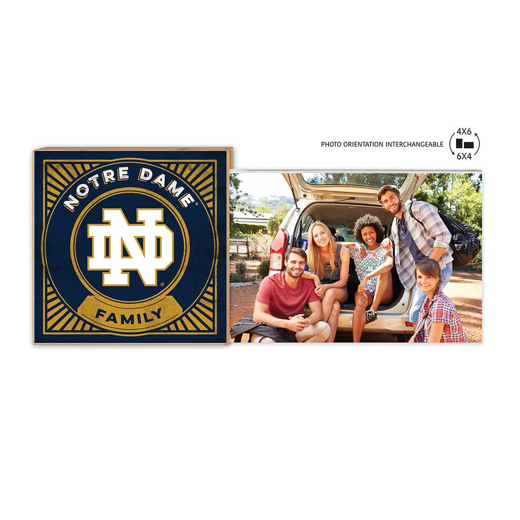 Floating Picture Frame Family Retro Team Notre Dame Fighting Irish