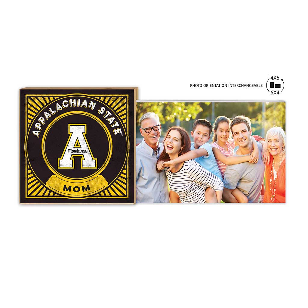 Floating Picture Frame Proud Mom Retro Team Appalachian State Mountaineers