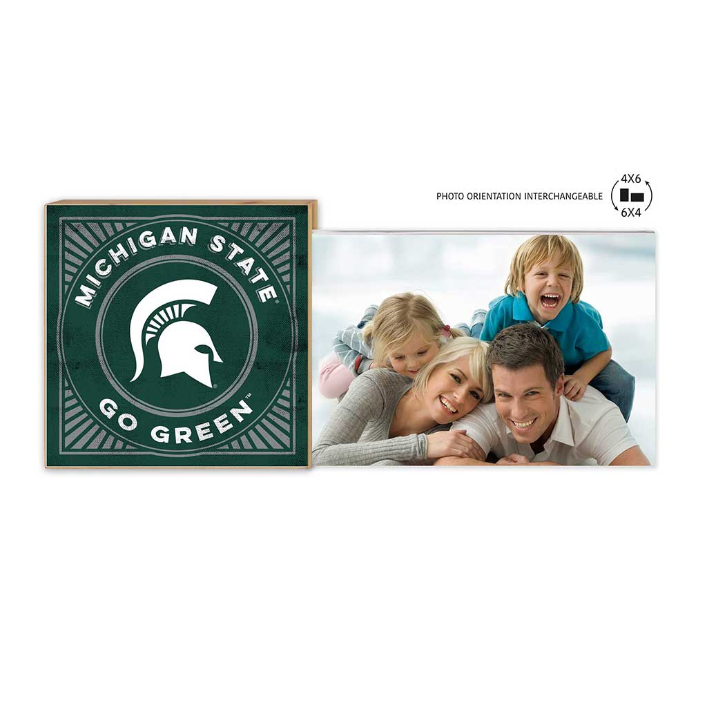 Floating Picture Frame Retro Team Logo Michigan State Spartans
