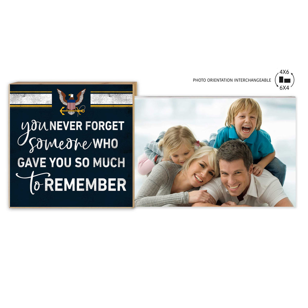 Floating Picture Frame Never Forget Military Navy