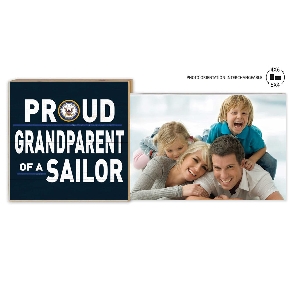 Floating Picture Frame Military Proud Grandparent Navy