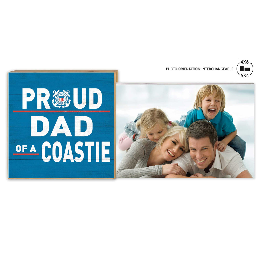 Floating Picture Frame Military Proud Dad Coast Guard