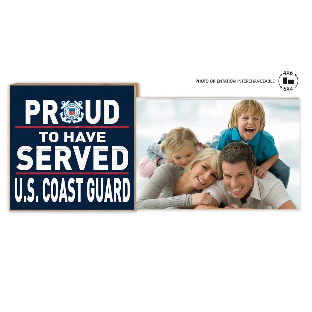 Floating Picture Frame Military Proud to Served Coast Guard