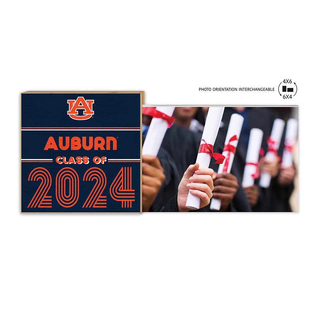 Floating Picture Frame Class of Grad Auburn Tigers