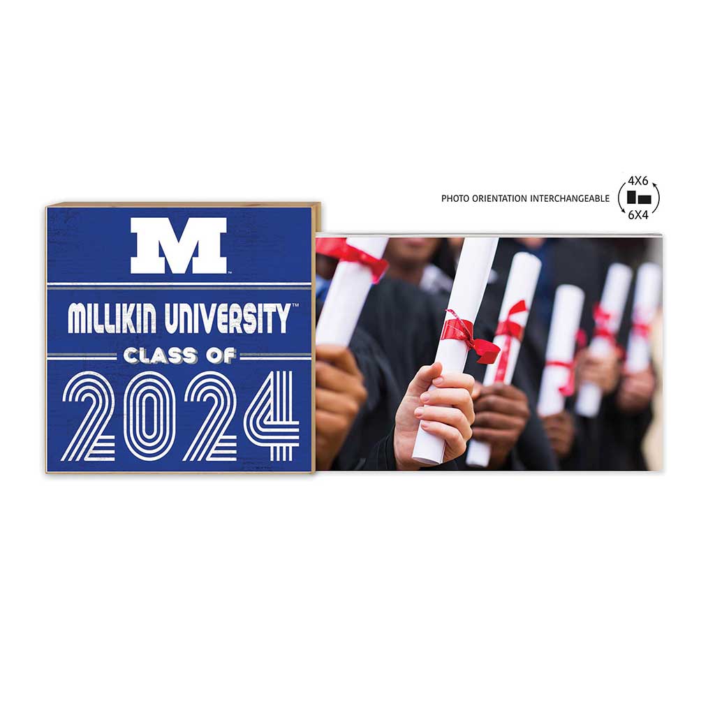 Floating Picture Frame Class of Grad Millikin University Big Blue