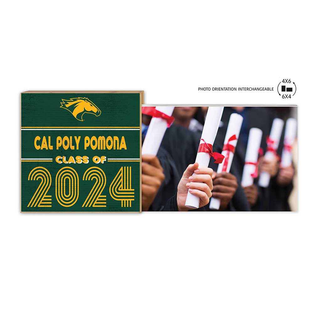 Floating Picture Frame Class of Grad California Polytechnic State Pomona Broncos