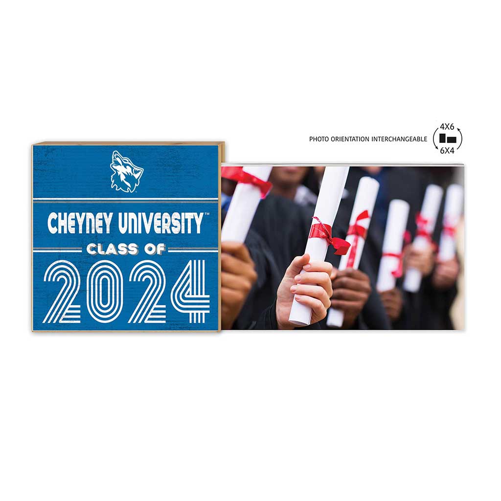 Floating Picture Frame Class of Grad Cheyney University Wolves