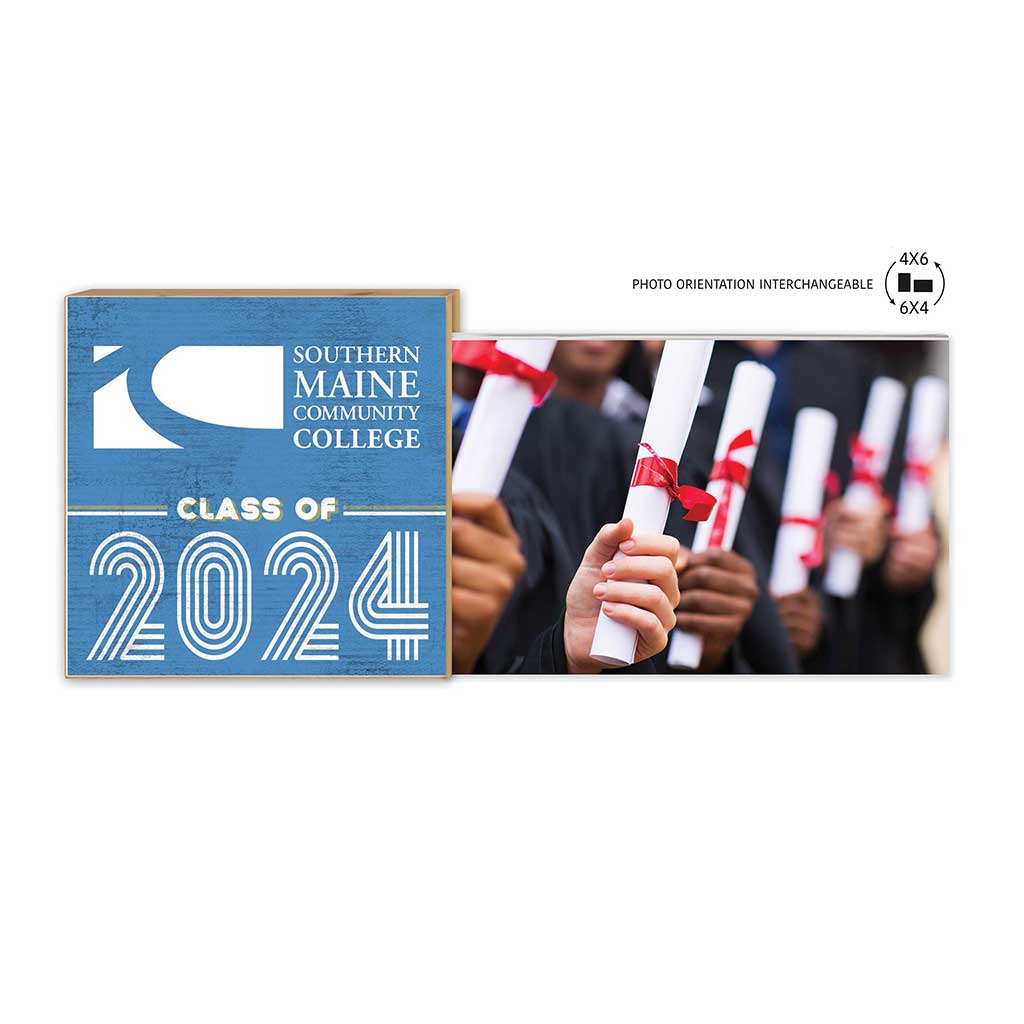 Floating Picture Frame Class of Grad Southern Maine Community College SeaWolves