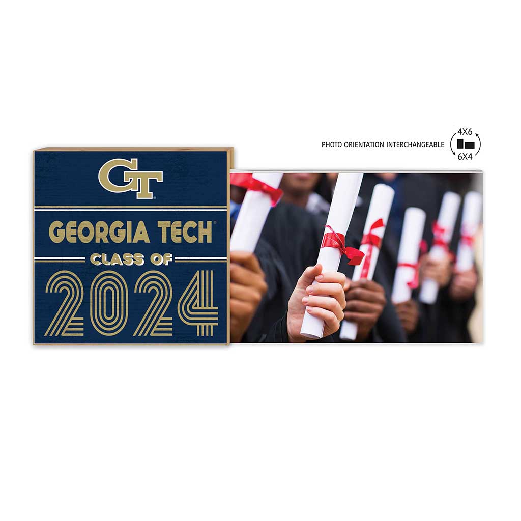 Floating Picture Frame Class of Grad Georgia Tech Yellow Jackets