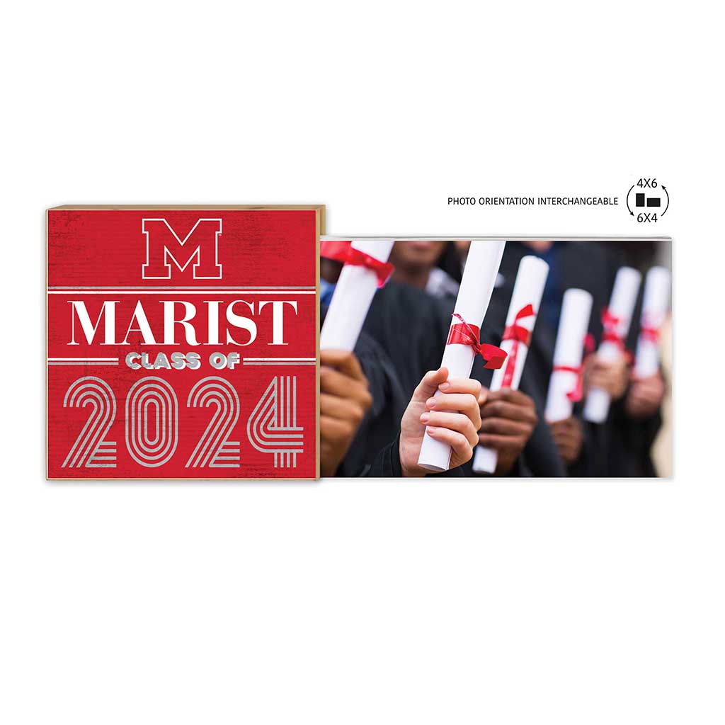 Floating Picture Frame Class of Grad Marist College Red Foxes