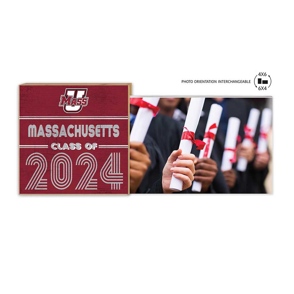 Floating Picture Frame Class of Grad UMASS Amherst Minutemen