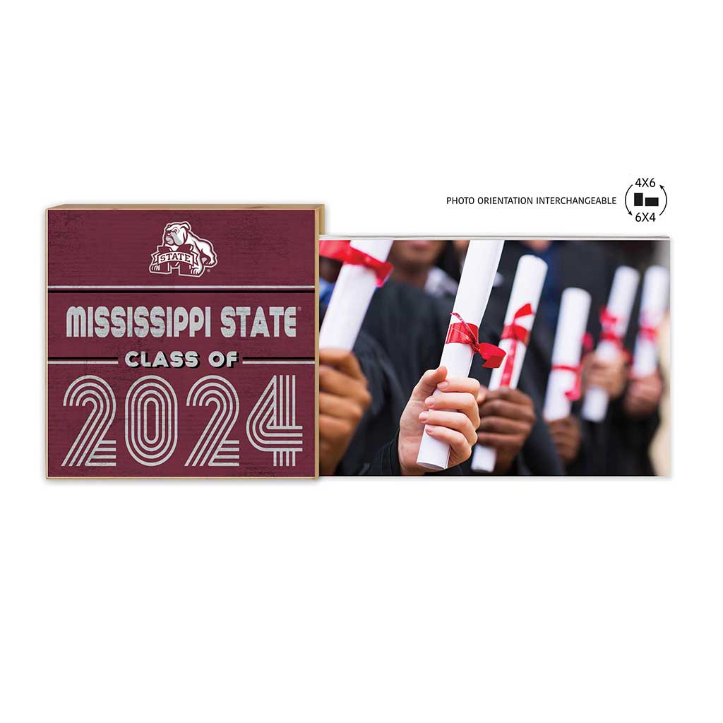 Floating Picture Frame Class of Grad Mississippi State Bulldogs