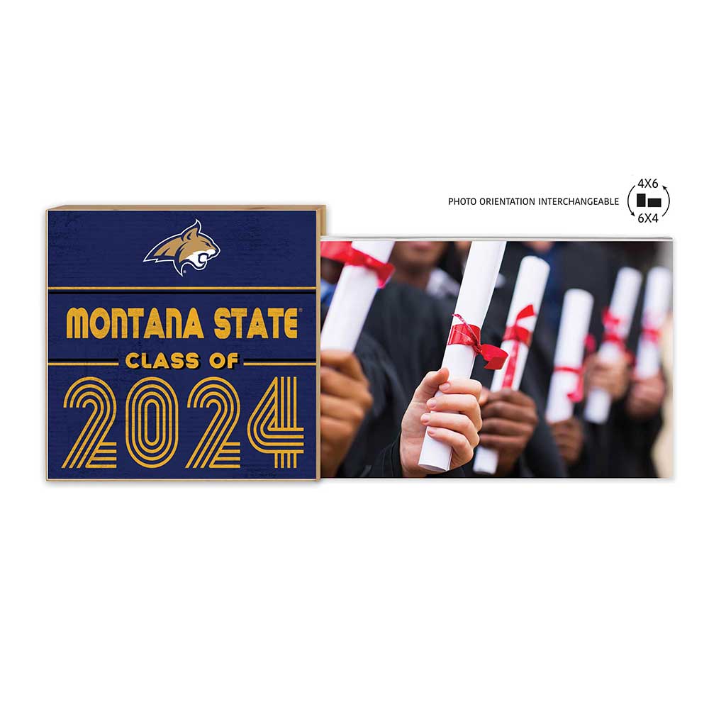 Floating Picture Frame Class of Grad Montana State Fighting Bobcats