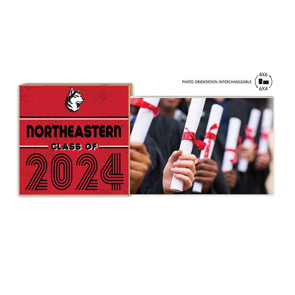 Floating Picture Frame Class of Grad Northeastern Huskies