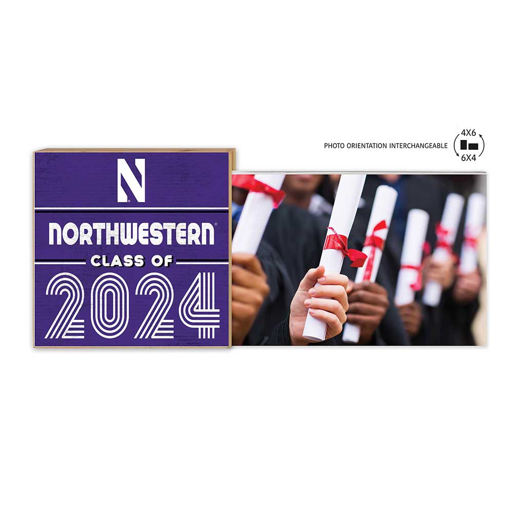Floating Picture Frame Class of Grad Northwestern Wildcats