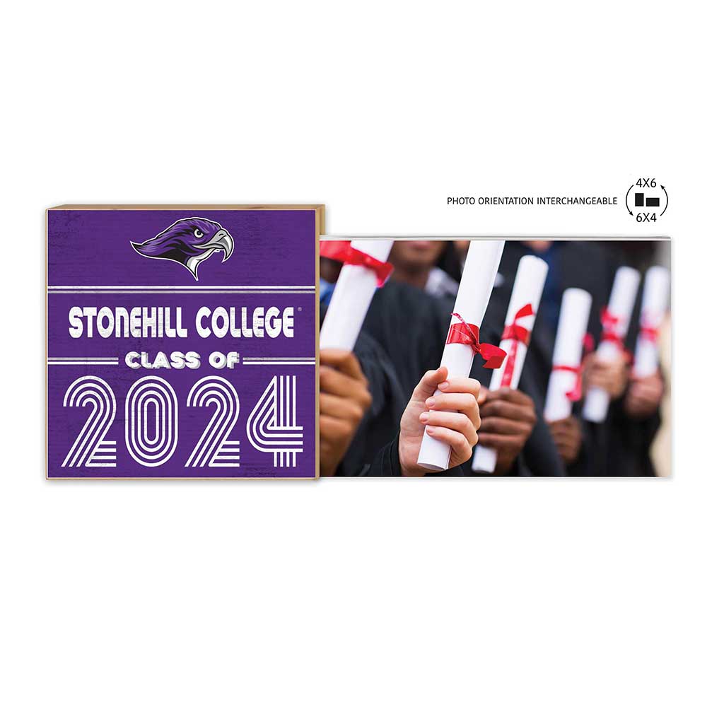 Floating Picture Frame Class of Grad Stonehill College Skyhawks