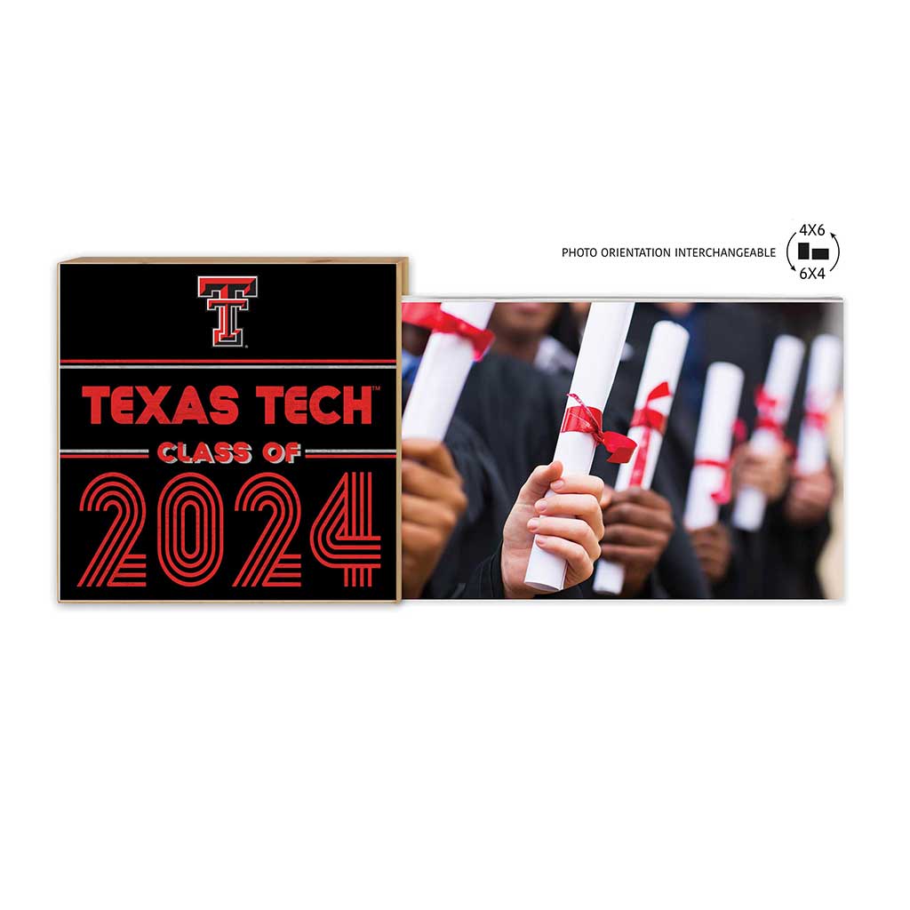 Floating Picture Frame Class of Grad Texas Tech Red Raiders