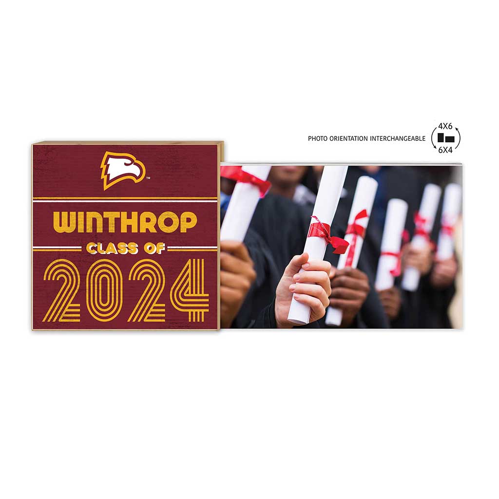 Floating Picture Frame Class of Grad Winthrop Eagles