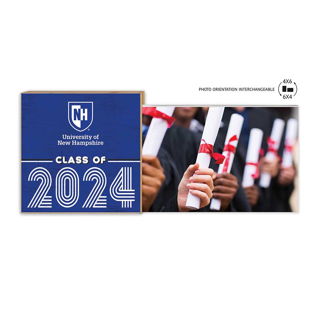 Floating Picture Frame Class of Grad University of New Hampshire Wildcats