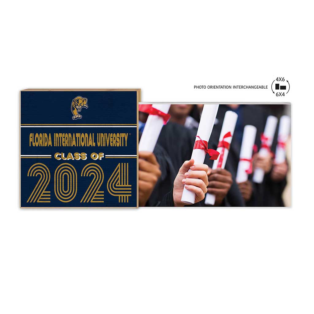Floating Picture Frame Class of Grad Florida International University Golden Panthers