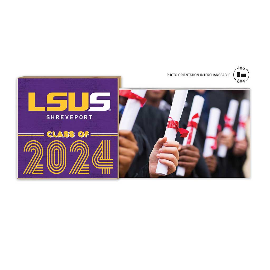 Floating Picture Frame Class of Grad Louisiana State University at Shreveport Pilots
