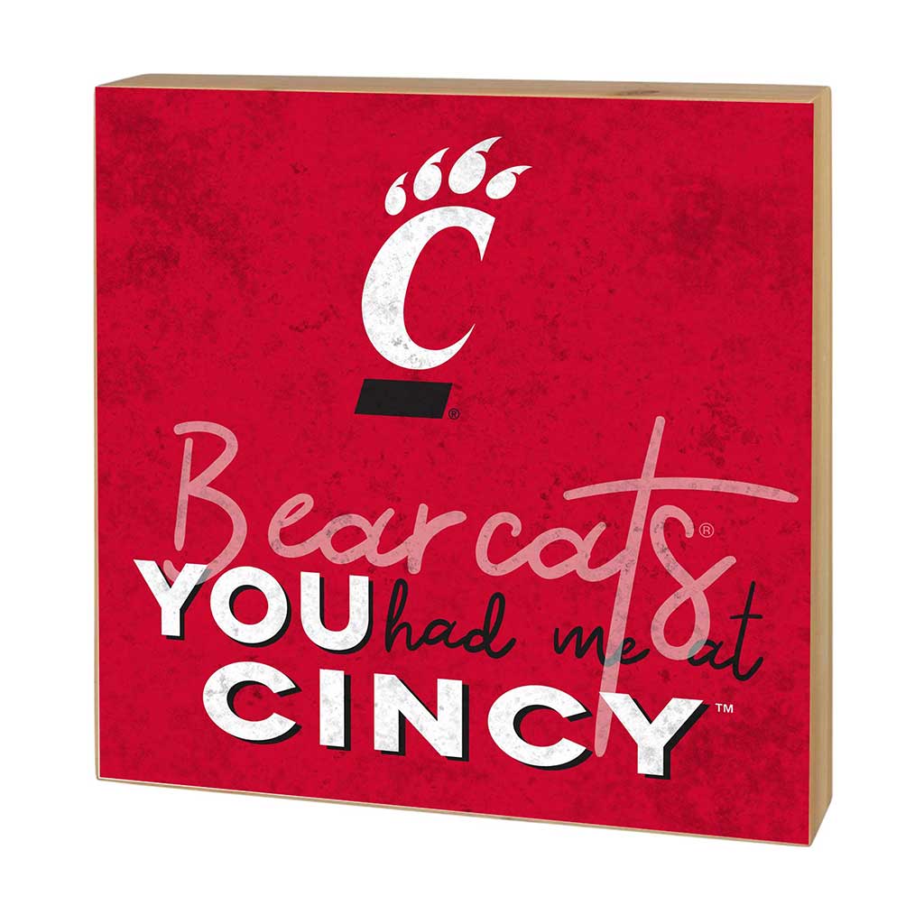 5x5 Block You Had Me at Cincinnati Bearcats