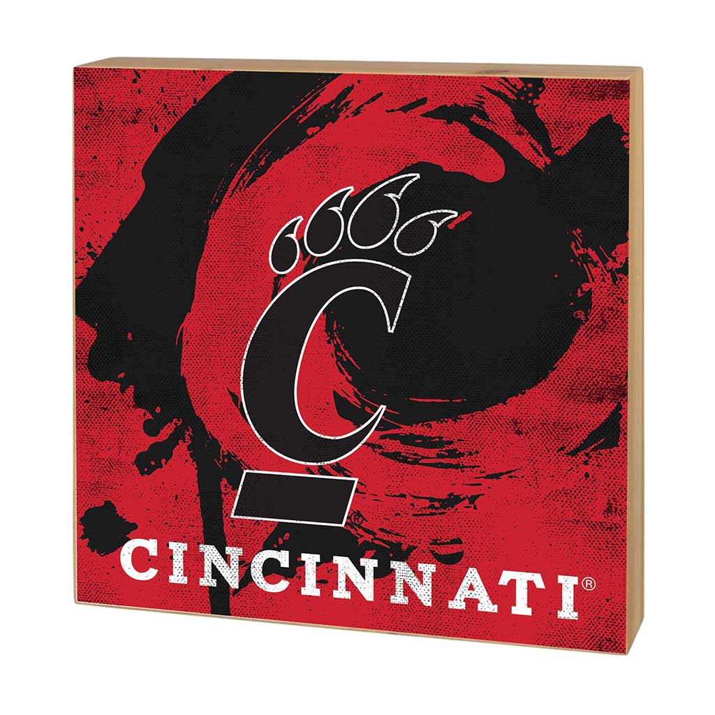 5x5 Block Color Splash Cincinnati Bearcats