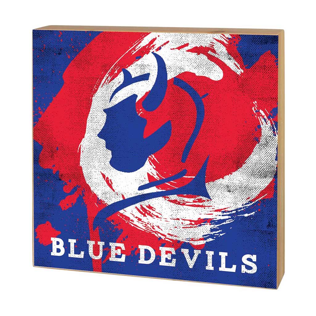 5x5 Block Color Splash Kansas City Kansas Community College Blue Devils
