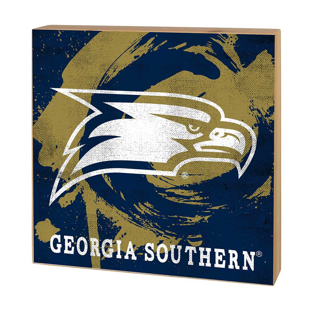 5x5 Block Color Splash Georgia Southern Eagles
