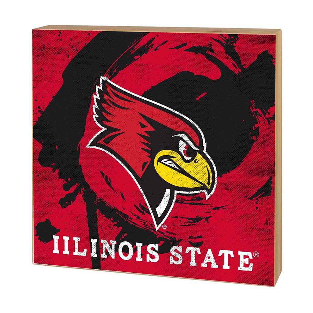5x5 Block Color Splash Illinois State Redbirds
