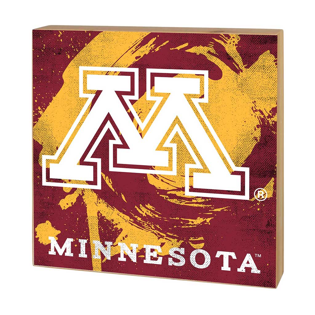 5x5 Block Color Splash Minnesota Golden Gophers