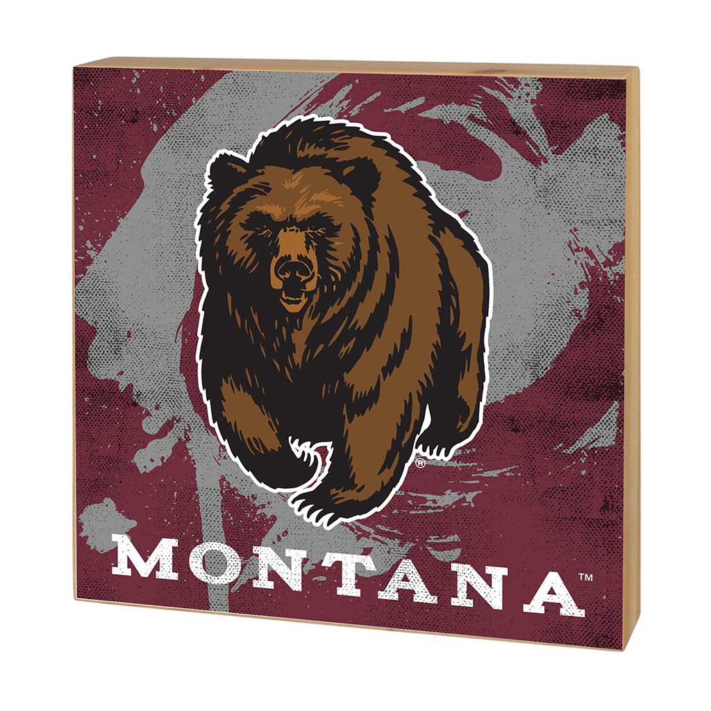 5x5 Block Color Splash Montana Grizzlies