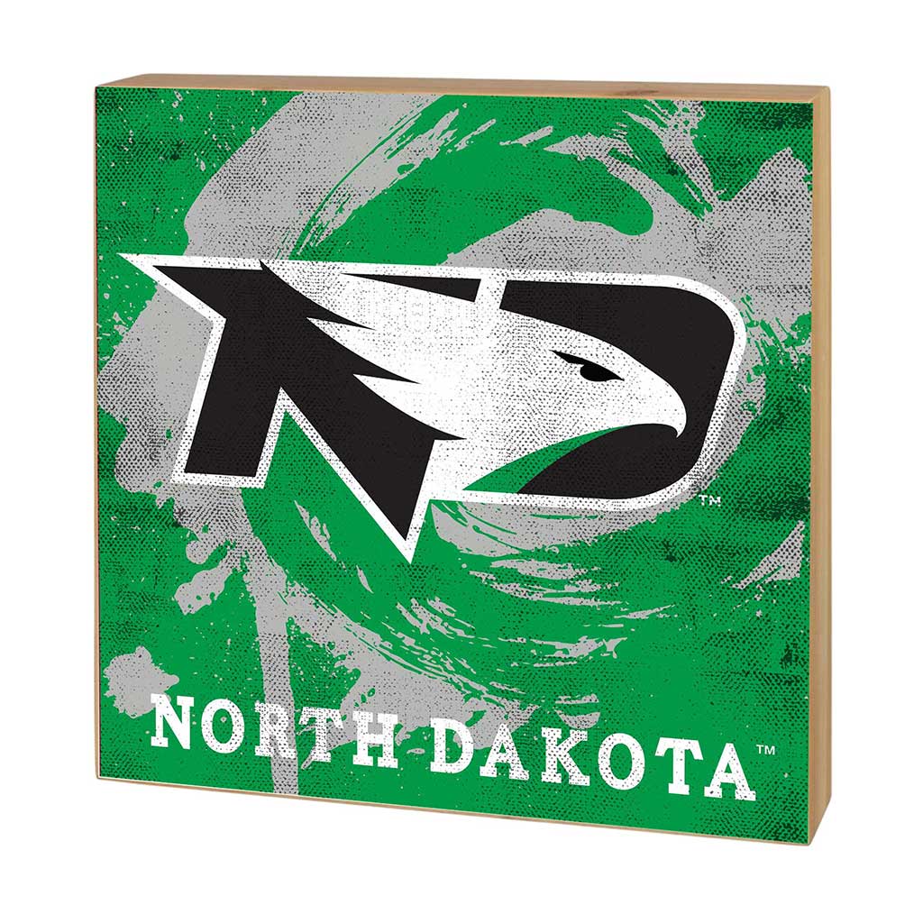 5x5 Block Color Splash North Dakota Fighting Hawks