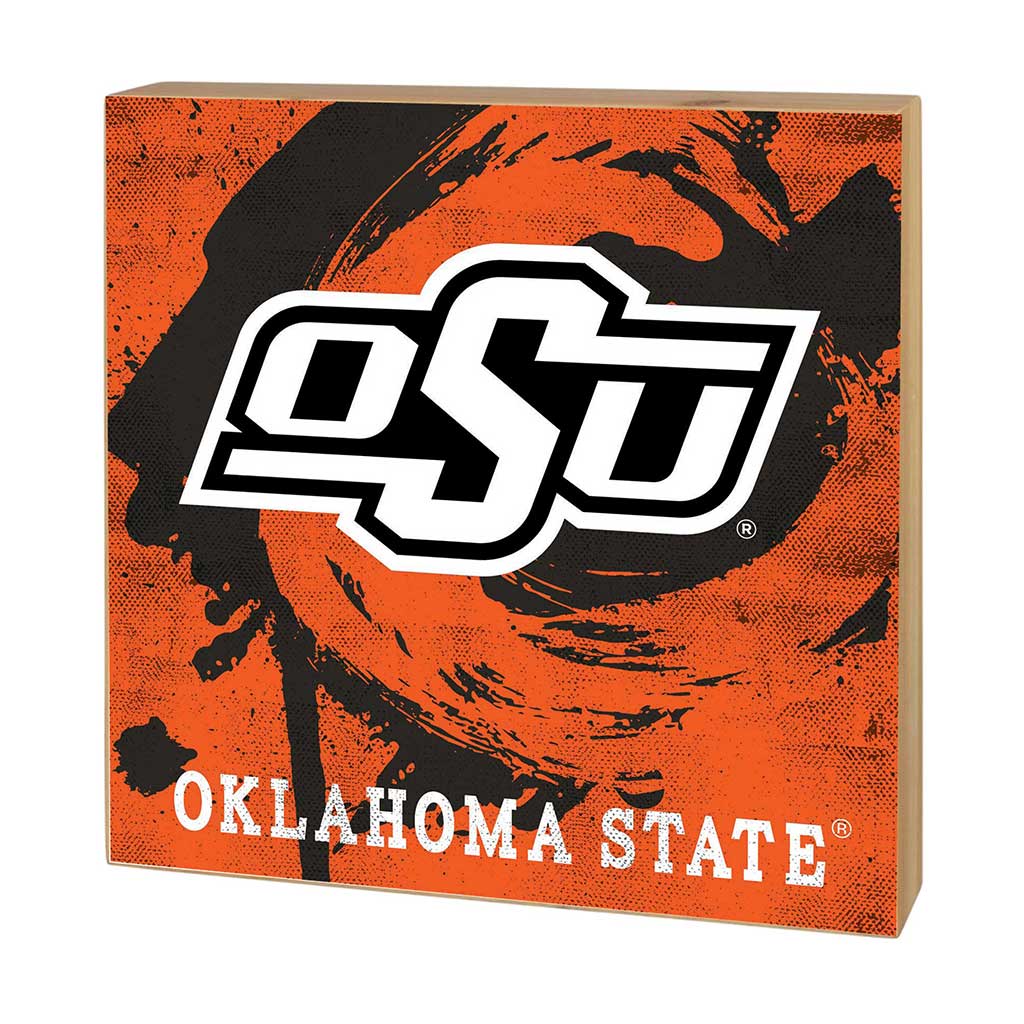 5x5 Block Color Splash Oklahoma State Cowboys