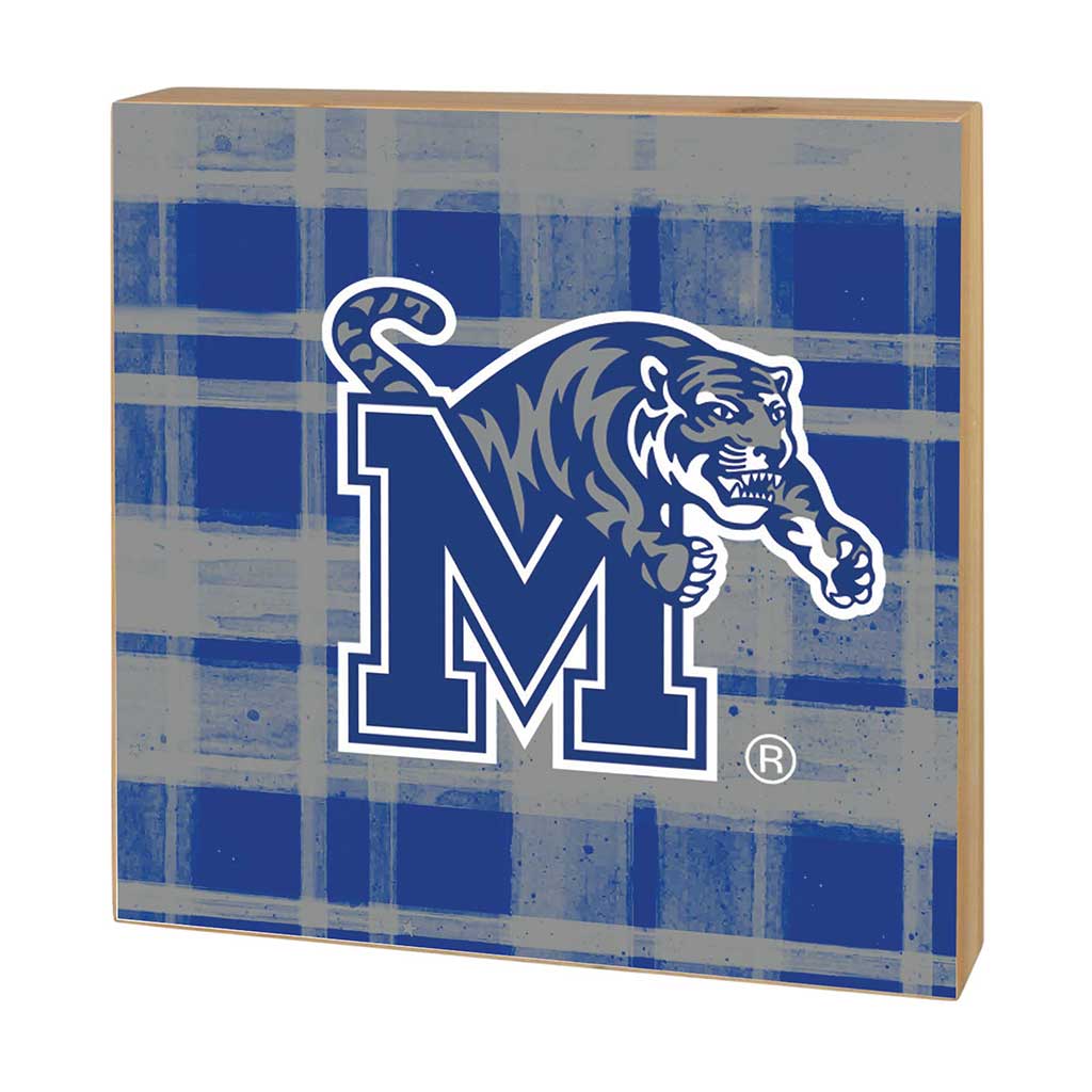 5x5 Block Plaid Memphis Tigers