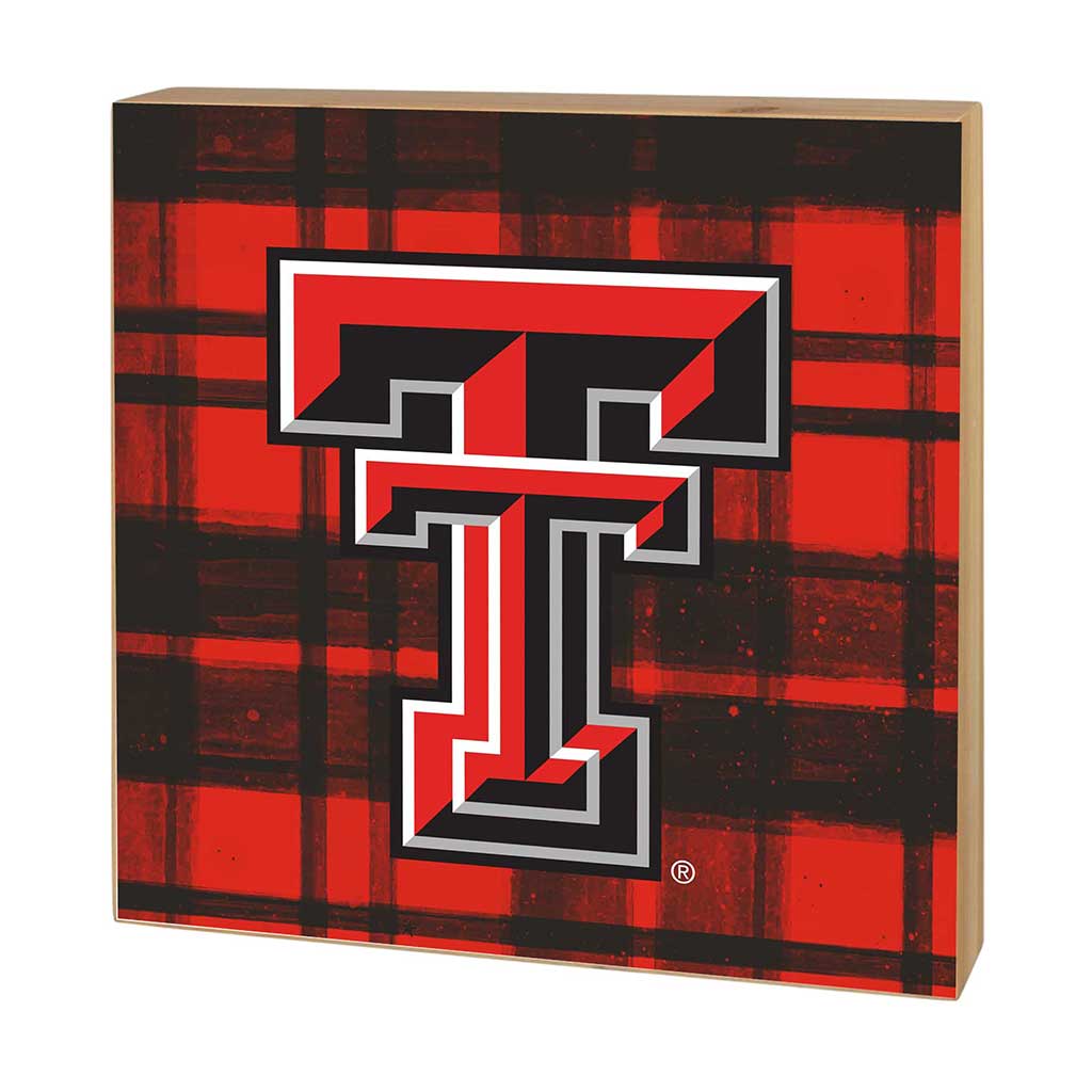 5x5 Block Plaid Texas Tech Red Raiders