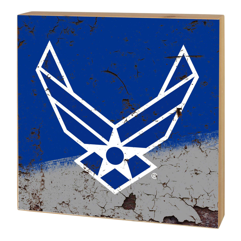 5x5 Block Retro Military Crackle Air Force