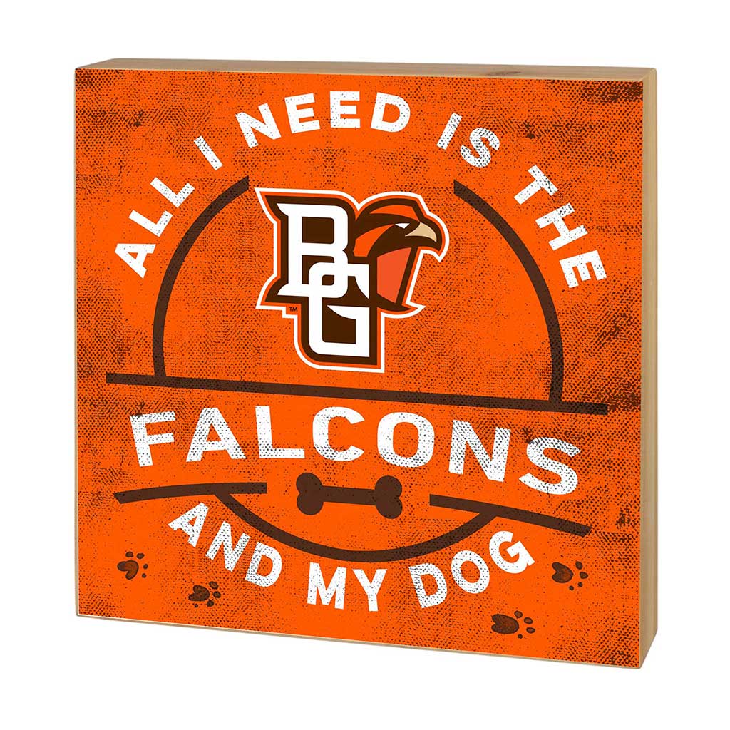 5x5 Block All I Need is Dog and Bowling Green Falcons