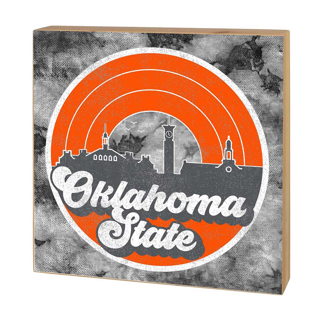 5x5 UScape Skyline Block Oklahoma State Cowboys