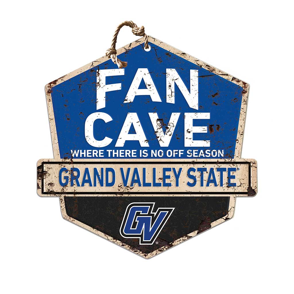 Rustic Badge Fan Cave Sign Grand Valley State Lakers