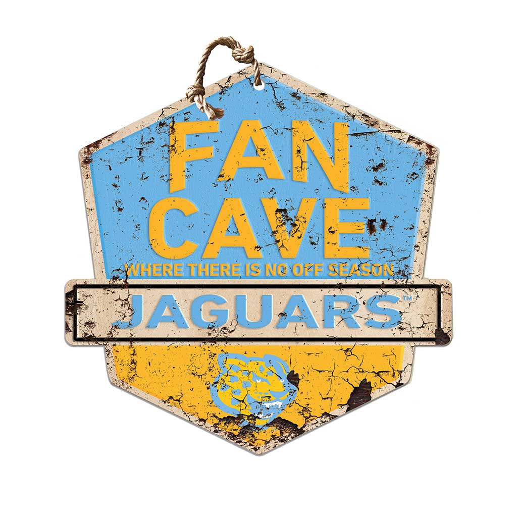 Rustic Badge Fan Cave Sign Southern University Jaguars