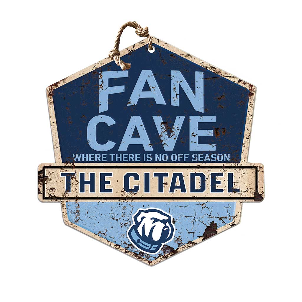 Rustic Badge Fan Cave Sign Citadel Bulldogs