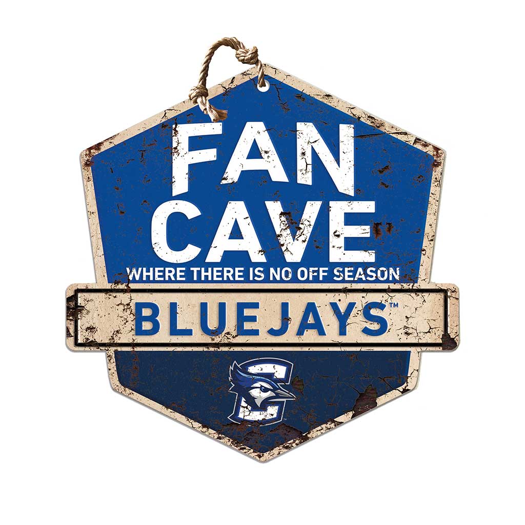 Rustic Badge Fan Cave Sign Creighton Bluejays
