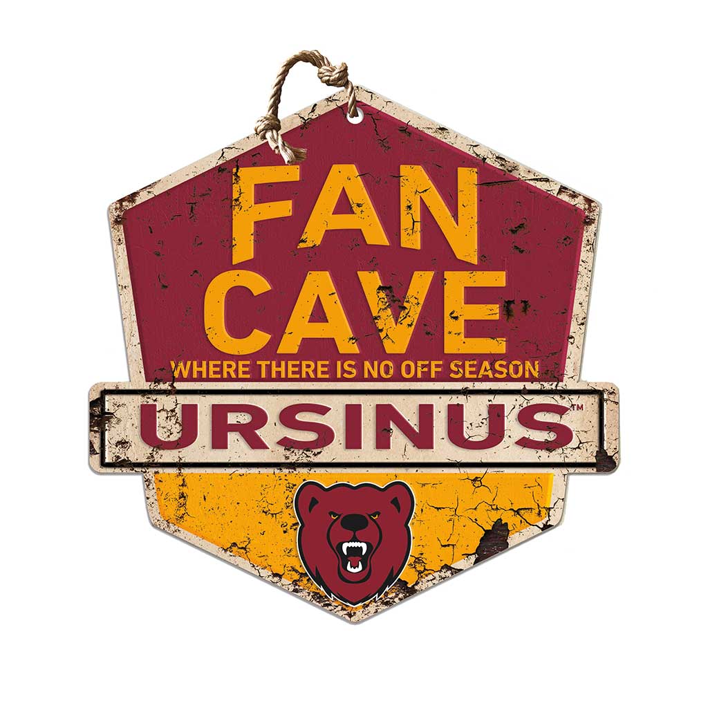 Rustic Badge Fan Cave Sign Ursinus College Bears