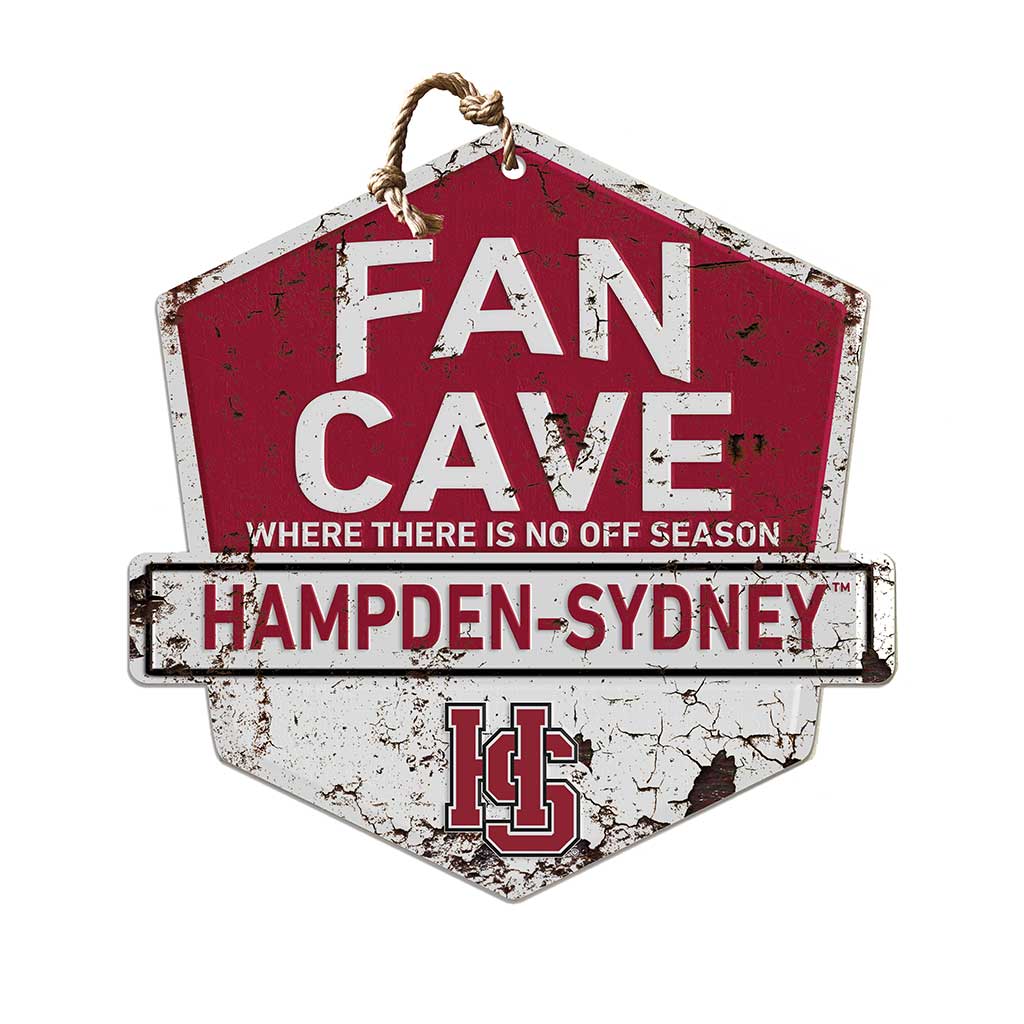 Rustic Badge Fan Cave Sign Hampden-Sydney College Tigers