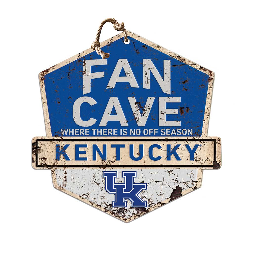 Rustic Badge Fan Cave Sign Kentucky Wildcats
