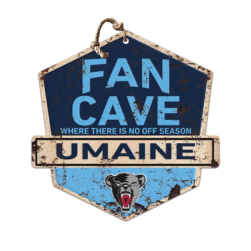 Rustic Badge Fan Cave Sign Maine (Orono) Black Bears